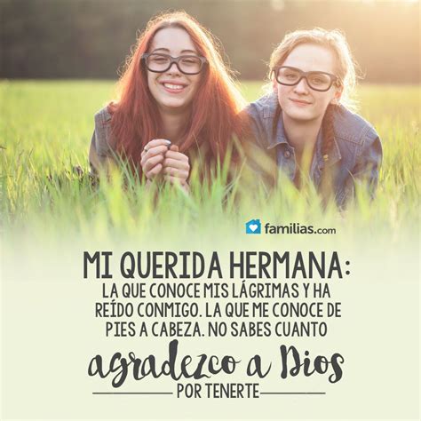 frases de admiración para hermanas.